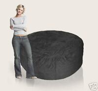 5 ft Black Micro Suede Comfy Sack                 5Mblk