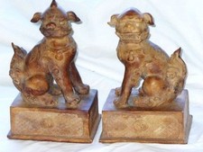 antique foo dog statues