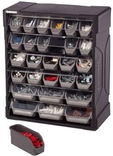 Husky 28 Drawer Small Parts Organizer Storage Bins Rack Hardware Accessories