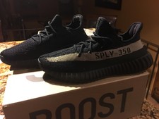 Jessie's high quality Yeezy 350 boost v2 Gray with orange Stripes