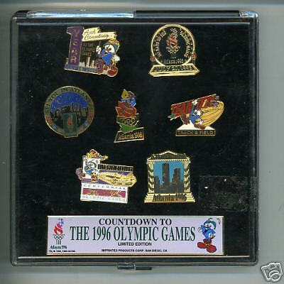 Countdown 1996 Summer Olympic Games Atlanta Pin Set 7  