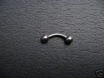 Steel Bent Barbell 10g 10 gauge 3/4 curved jewelry  