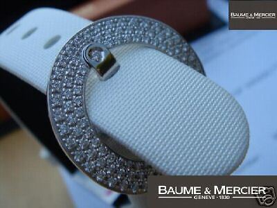 NEW BAUME MERCIER LADIES DESIGNER DIAMOND RING VICE VERSA SWISS WATCH 