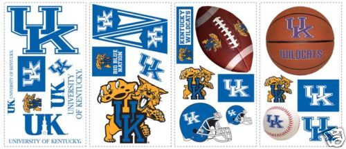 UNIVERSITY OF KENTUCKY WILDCATS WALL STICKUPS  