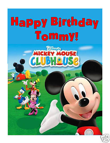 Mickey Mouse Clubhouse Edible Cake Image Cake Topper