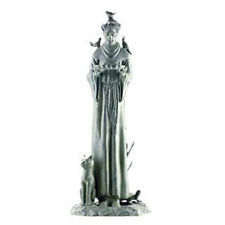 30 Aluminum Williamsburg St. Francis Verdigris Verdi Green Statue 