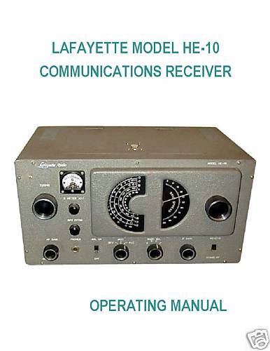 Lafayette HE 10 / KT 200 Manual  