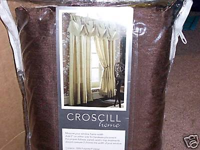 Croscill Katherine Reversible Pole Top Drape Chocolate