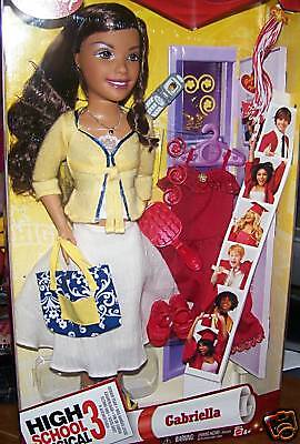 HIGH SCHOOL MUSICAL 3 DISNEY HUGE GABRIELL DOLL NEW  