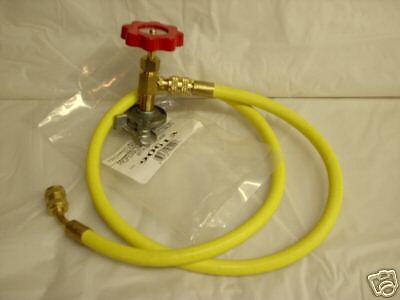 R12 Freon 12 Pro Dispensing Valve 1 4 Male Flare w 36 Hose