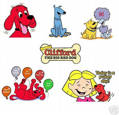 Clifford the Big Red Dog #1 shirt Iron on transfer 8x10  