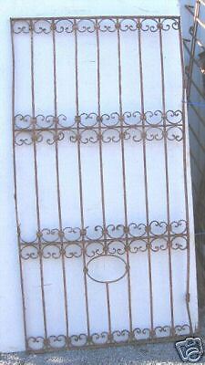 Antique Wrought Iron Panel / Gate / Trellis 39 x 76  