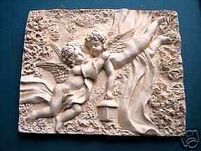 Plaster concrete cement angel plastic mold  