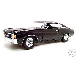 1971 CHEVROLET CHEVELLE SS454 BLACK 118 DIECAST MODEL  