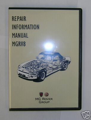 MG RV8 REPAIR INFORMATION MANUAL ON CD, GENUINE (CDMGRV8)