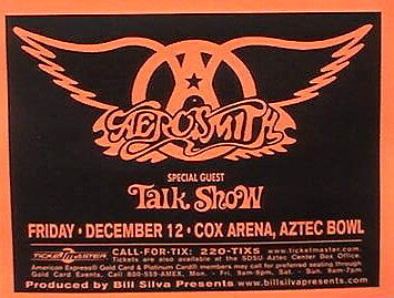 AEROSMITH 2003 SAN DIEGO CONCERT POSTER   CLASSIC LOGO  