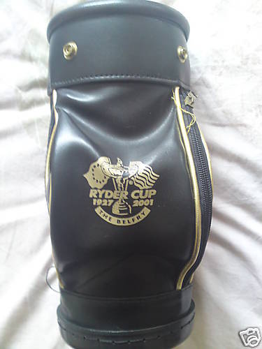 RYDER CUP 2001   VERY RARE MINI GOLF BAG / TABLE VASE  