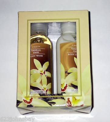 Vanilla Scented 2PK Body Set, Body Lotion & Body Wash  