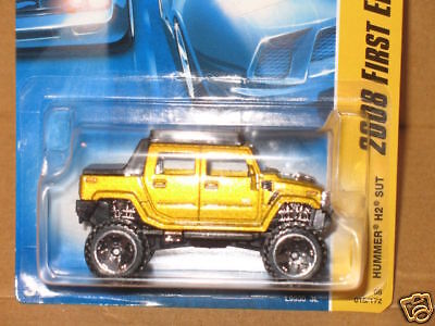 HW HOT WHEELS 2008 FE #15 HUMMER H2 SUT GOLD HOTWHEE LS  