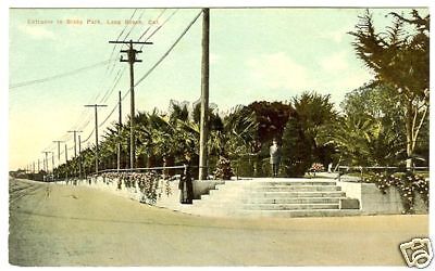 VINTAGE POSTCARD BIXBY PARK LONG BEACH CALIFORNIA  