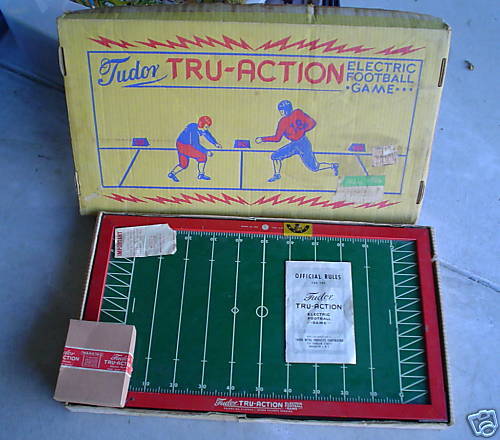 BIG Vintage Metal 1949 Tudor Tru Action Football Game  