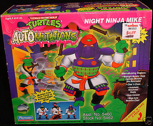 NRFB Mutant Turtles TMNT Night Ninja Mike Automutations  