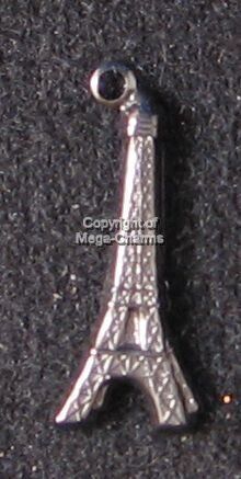 50 Hematite Plate Travel Eiffel Tower Paris Charm HP084  