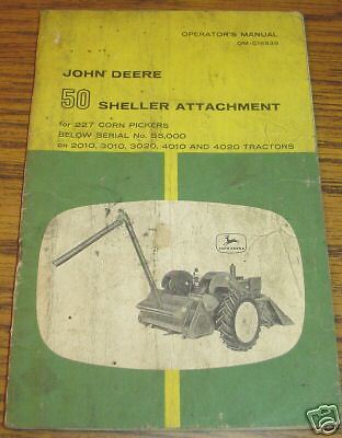 John Deere 2010 4020 Tractor Corn Att Operators Manual  