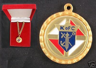 of C Gold Medal & Chain 3rd Degree Knights Columbus  