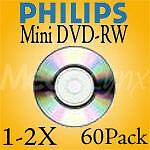 Philips 2X 8cm Mini DVD RW 60 Pack $.96 perdisc  
