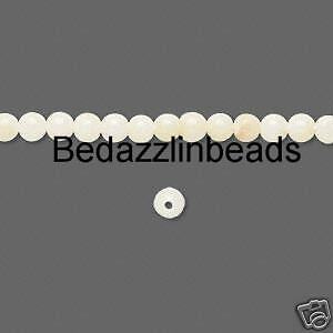 110 Genuine White Bamboo Coral 3mm Round Beads~Shells  