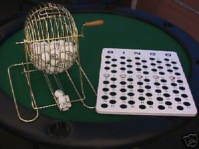 PROFESSIONAL BINGO CAGE SET (with ping pong balls)  