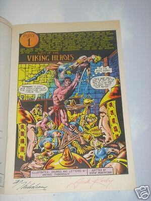 LAST OF T VIKING HEROES SIGN M THIBODEAUX, JACK KIRBY  