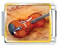 VIOLIN 9 MM ITALIAN CHARM MUSIC MUSICAL INSTRUMENT LINK  