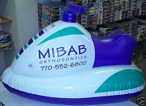 Mibab Orthodontics Inflatable Jet Ski Sign New 5 Pc Lot  