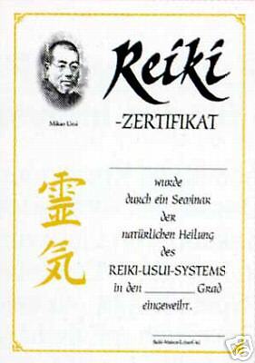 10 Reiki Zertifikate   Reiki Urkunden   Version A  