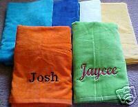 Embroidered, Personalized Pool or Beach Towel  