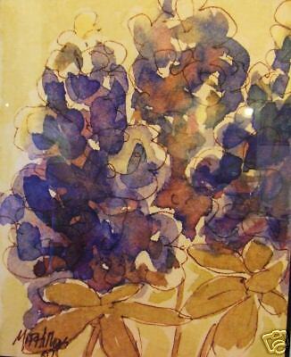 BLUEBONNET TEXAS NATIVE WILDFLOWER PRINT ART NEW  