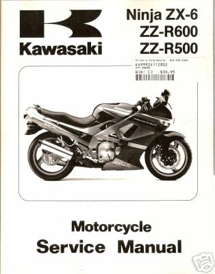 1990-93 KAWASAKI MOTORCYCLE NINJA ZX, ZZ SERVICE MANUAL | eBay