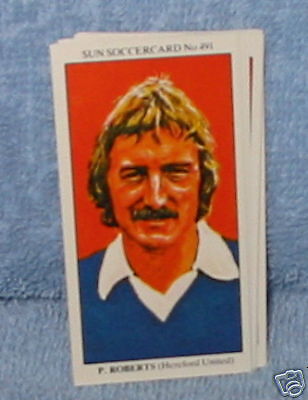 Phil Roberts Hereford Utd soccer Collector card #491  