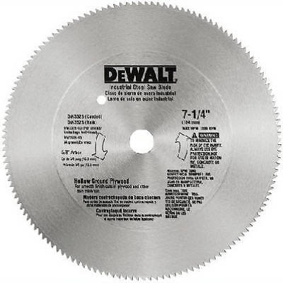 DEWALT DW3324 7 1/4 100 Teeth Steel Crosscut Saw Blade  