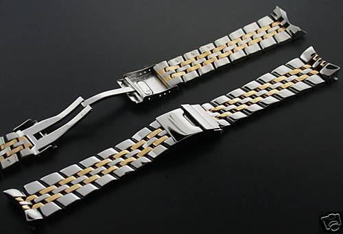 WATCH BAND FIT BREITLING COCKPIT 24MM TWO TONE CE PARTS  