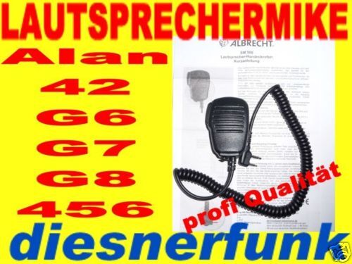 PROFI LAUTSPRECHERMIKE ALAN MIDLAND 42 G6 G7 G8 456R  