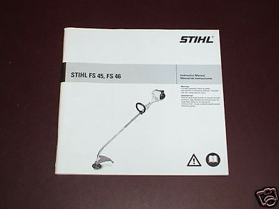 STIHL Owners Instruction Manual Weed Trimmer FS 45 46  