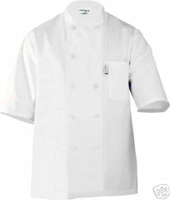 CHEF WORKS VOLNAY SHORT SLEEVE CHEF COAT PCSS SML  