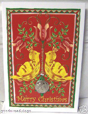 IOM 2006 12 DAYS CHRISTMAS TWO TURTLE DOVES COIN CARD  