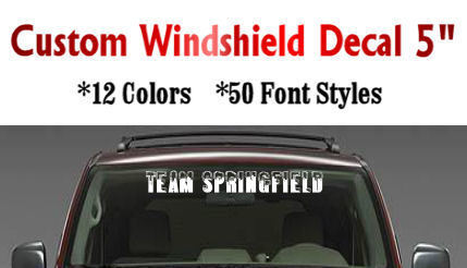 Custom Windshield Decal Banner Vinyl Sticker 5 Almonte  