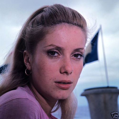 CATHERINE DENEUVE RARE YOUNG PORTRAIT FROM TRANSPARENCY  