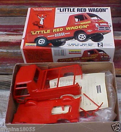 Lindbergs LITTLE RED WAGON 65 DODGE WHEELIE TRK  