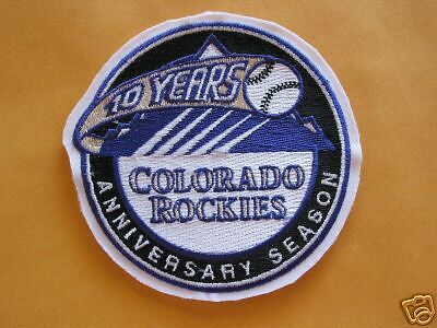 COLORADO ROCKIES 2002 10TH ANNIV MLB PATCH 4  